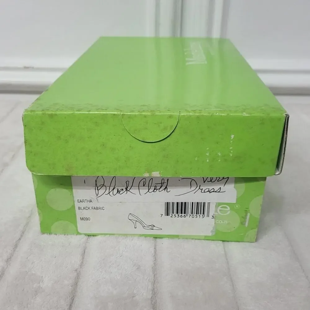 Madeline Eartha Black Fabric Heels - Size 9 M - Picture 7 of 10